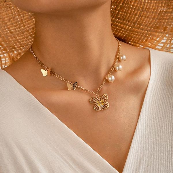 tocona charming gold color butterfly chain choker necklace for women luxury pearl stone party jewelry gift wholesale 140521, Silver
tocona charming gold color butterfly chain choker necklace for women luxury pearl stone party jewelry gift wholesale 140521, Silver