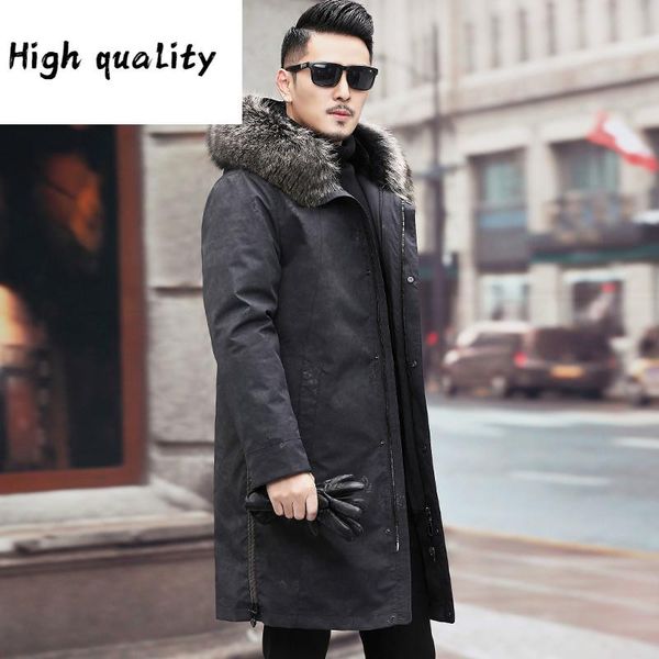 coat real 2020 men parkas winter jacket raccoon dog collar fur liner long mens jackets and coats 12-5202, Black
coat real 2020 men parkas winter jacket raccoon dog collar fur liner long mens jackets and coats 12-5202, Black