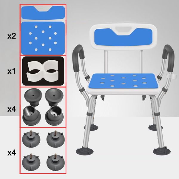 adjustable elderly bathroom seat anti-skid bath chairs for elderly squat toilet stool for shower special chair home chair seat
adjustable elderly bathroom seat anti-skid bath chairs for elderly squat toilet stool for shower special chair home chair seat