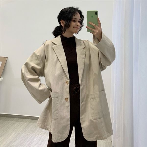 2021 new korean retro black suit blazer solid female long sleeve designer jackets fashion casual office winter clothes women 6m66, White;black
2021 new korean retro black suit blazer solid female long sleeve designer jackets fashion casual office winter clothes women 6m66, White;black