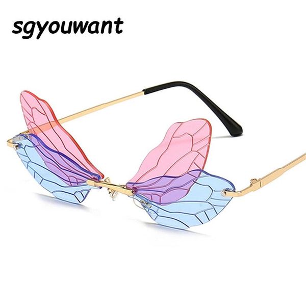 sunglasses 2021 fashion rimless dragonfly wing women vintage clear ocean lens eyewear men pink yellow sun glasses shades uv400, White;black
sunglasses 2021 fashion rimless dragonfly wing women vintage clear ocean lens eyewear men pink yellow sun glasses shades uv400, White;black