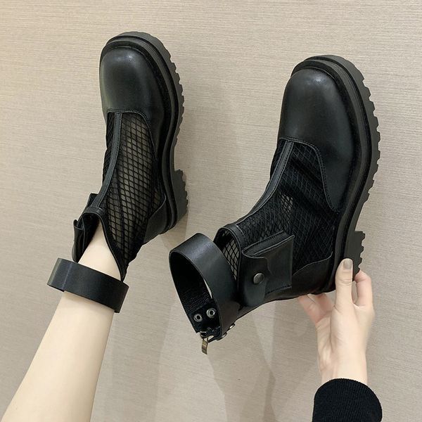 2021 new breathable crochet spring mesh nice ladies fashion digit round foot female boots aatb, Black
2021 new breathable crochet spring mesh nice ladies fashion digit round foot female boots aatb, Black