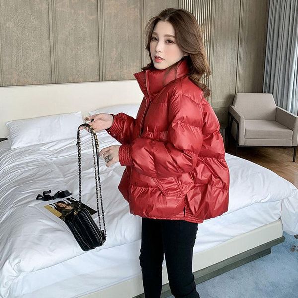 the new winter 2020 collar shiny red eiderdown cotton female brief paragraph more warm bread winter jacket coat, Black
the new winter 2020 collar shiny red eiderdown cotton female brief paragraph more warm bread winter jacket coat, Black