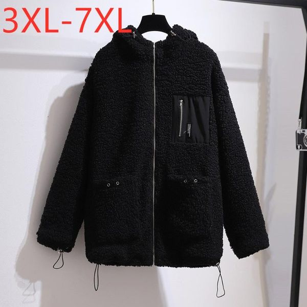 new ladies autumn winter plus size hoodie jacket for women large long sleeve loose black fleece warm zipper coat 4xl 5xl 6xl 7xl, Black;brown
new ladies autumn winter plus size hoodie jacket for women large long sleeve loose black fleece warm zipper coat 4xl 5xl 6xl 7xl, Black;brown