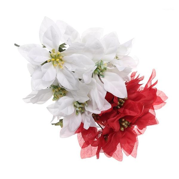 7 heads poinsettia christmas tree flowers real touch flannelartificial flower xmas tree decoration wedding favors party supplies1
7 heads poinsettia christmas tree flowers real touch flannelartificial flower xmas tree decoration wedding favors party supplies1