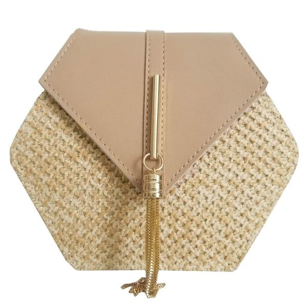 2020 hexagon mulit style straw+leather handbag women summer rattan bag handmade woven beach circle bohemia shoulder bag
2020 hexagon mulit style straw+leather handbag women summer rattan bag handmade woven beach circle bohemia shoulder bag