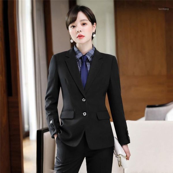 new style business ladies uniform pant suits for women suits office sets 2 pieces trouser plus size temperament work wear1, White
new style business ladies uniform pant suits for women suits office sets 2 pieces trouser plus size temperament work wear1, White