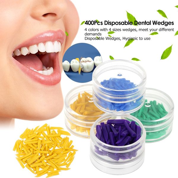 400pcs disposable medical dental materials wedges plastic dental wedges 4 color green blue purple yellow dentist tool
400pcs disposable medical dental materials wedges plastic dental wedges 4 color green blue purple yellow dentist tool