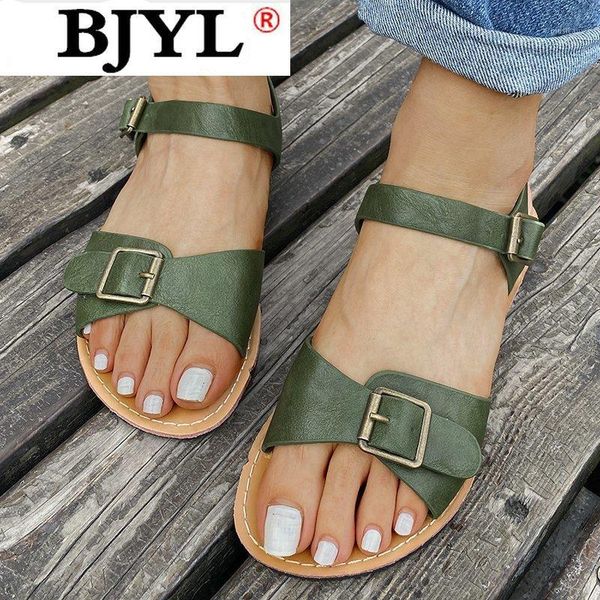 2020 new summer women's sandals fashion buckle flat pu shoes outdoor beach open-toe casual women's sandals zapatos de mujer1, Black
2020 new summer women's sandals fashion buckle flat pu shoes outdoor beach open-toe casual women's sandals zapatos de mujer1, Black