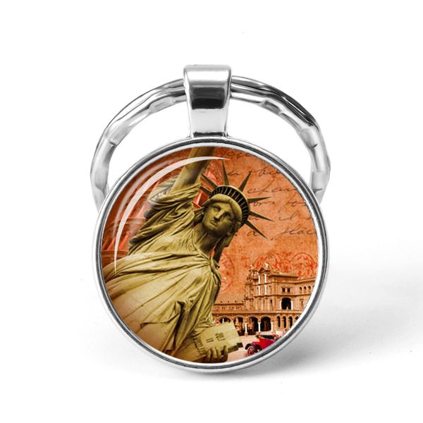 statue of liberty picture key chain glass cabochon pendant key rings handmade car accessories fashion jewelry for men women, Slivery;golden
statue of liberty picture key chain glass cabochon pendant key rings handmade car accessories fashion jewelry for men women, Slivery;golden