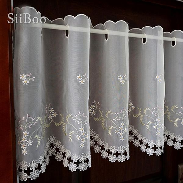 curtain & drapes pastoral elegant floral embroidery tulle half-curtain bay window cortina para sala rideaux tende sp4269
curtain & drapes pastoral elegant floral embroidery tulle half-curtain bay window cortina para sala rideaux tende sp4269