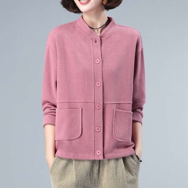 women's spring and autumn open jacket, Black