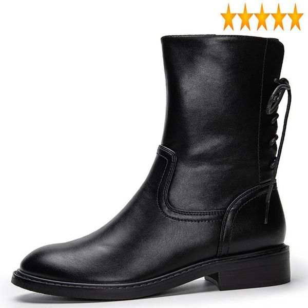 boots women england style ankle genuine cowhide round toe lace-up thick heel shoes female winter black motorcycle flat
boots women england style ankle genuine cowhide round toe lace-up thick heel shoes female winter black motorcycle flat