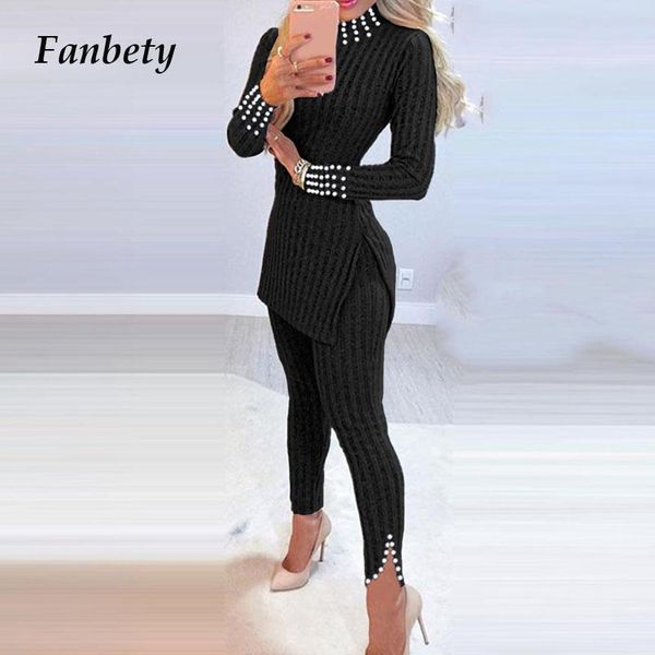 women's tracksuits vintage beading knitted women two piece set elegant o neck split long sleeve and skinny pants spring autumn casual, Gray
women's tracksuits vintage beading knitted women two piece set elegant o neck split long sleeve and skinny pants spring autumn casual, Gray