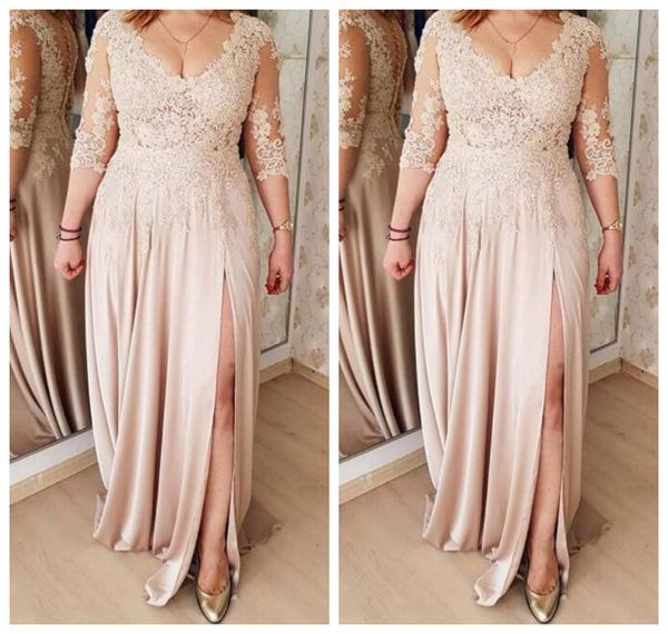plus size mother of the bride dresses a line champagne 3/4 sleeves chiffon appliques long groom mother dresses for weddings, Black;red
plus size mother of the bride dresses a line champagne 3/4 sleeves chiffon appliques long groom mother dresses for weddings, Black;red