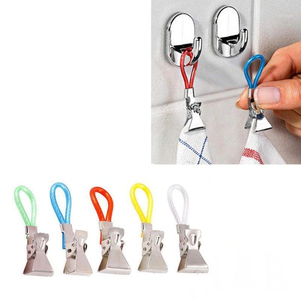 5 pcs towel hanging pliers metal clip on hooks loop hanging towel hand pliers for kitchen bathroom beach clothespin 1.01
5 pcs towel hanging pliers metal clip on hooks loop hanging towel hand pliers for kitchen bathroom beach clothespin 1.01