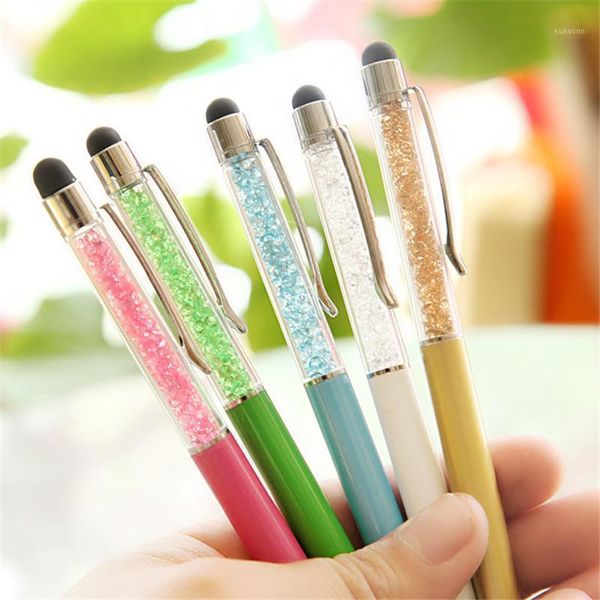 14 colors crystal ballpoint pen fashion creative stylus wathet touch pen for writing stationery office & school black refill1, Blue;orange
14 colors crystal ballpoint pen fashion creative stylus wathet touch pen for writing stationery office & school black refill1, Blue;orange