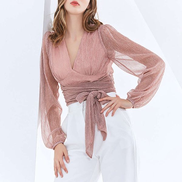 australian 2021 spring new fashion temperament deep v-neck lantern sleeve close waist bright silk short shirt, White
australian 2021 spring new fashion temperament deep v-neck lantern sleeve close waist bright silk short shirt, White