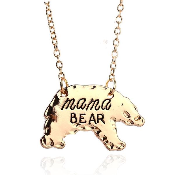 Fashion Gold Silver Color Mama Bear Tridimensional Animal Pendant Necklace Family Love Letter Necklace Mother's Day Jewelry Gift
Fashion Gold Silver Color Mama Bear Tridimensional Animal Pendant Necklace Family Love Letter Necklace Mother's Day Jewelry Gift