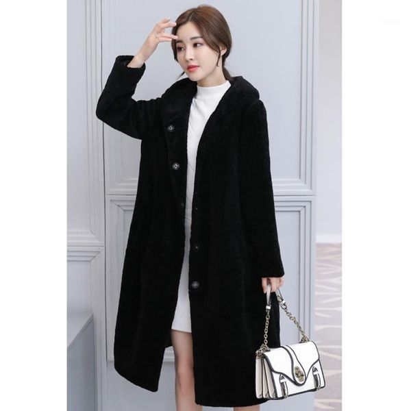 2020 new fashion long fur coats women hooded artificial fur coat thick warm winter coat faux outerwear winter women1, Black
2020 new fashion long fur coats women hooded artificial fur coat thick warm winter coat faux outerwear winter women1, Black