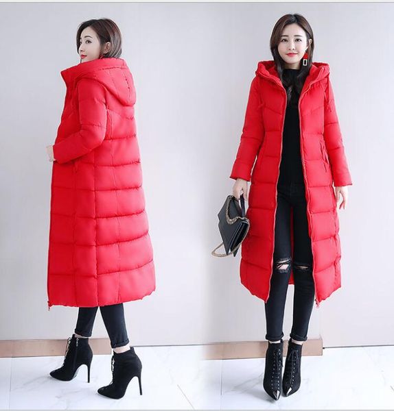 autumn and winter down and down padded jacket women's mid-length over the knee new slim and thick all-match padded jacket, Black
autumn and winter down and down padded jacket women's mid-length over the knee new slim and thick all-match padded jacket, Black