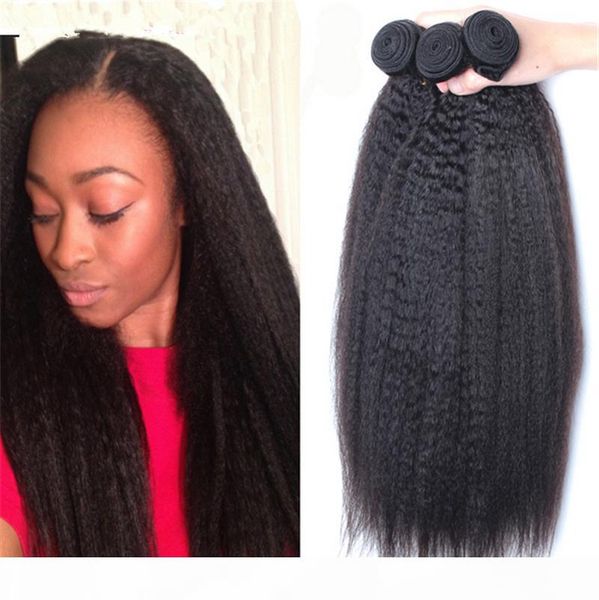 7a brazilian kinky straight virgin human hair 3 bundles 100% carse yaki virgin human hair large in stocks, Black 
7a brazilian kinky straight virgin human hair 3 bundles 100% carse yaki virgin human hair large in stocks, Black