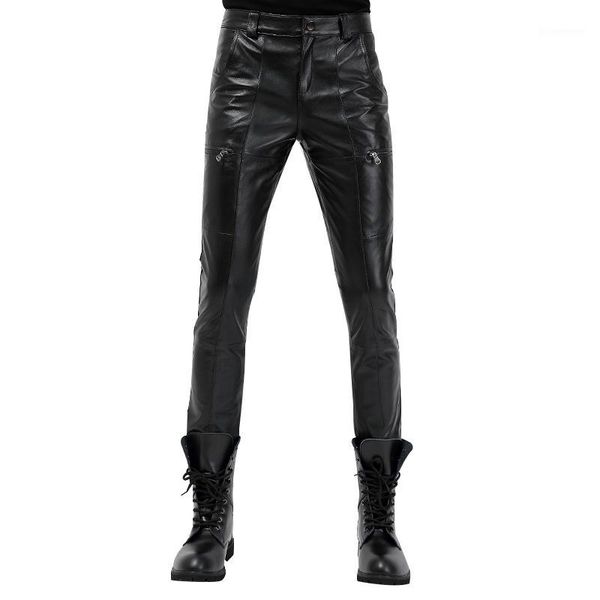 genuine leather pants men's real sheepskin korean skinny tight motorcycle biker male trousers fashion casual pants1, Black
genuine leather pants men's real sheepskin korean skinny tight motorcycle biker male trousers fashion casual pants1, Black