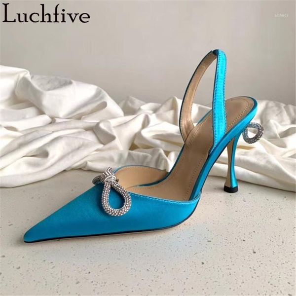 sandals diamond bowknot heels women silk pointy toe party shoes high slingbacks blue crystal leather woman1, Black
sandals diamond bowknot heels women silk pointy toe party shoes high slingbacks blue crystal leather woman1, Black