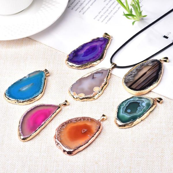 1pc natural crystal agate tablets pendant colourful natural quartz healing stone for men women jewelry fashion souvenir gift h wmtogc, Black
1pc natural crystal agate tablets pendant colourful natural quartz healing stone for men women jewelry fashion souvenir gift h wmtogc, Black