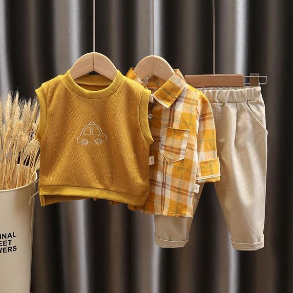 clothing sets spring autumn leisure woolen vest+shirt+trousers 3pcs suit toddler kids for baby boys clothes fashion children's, White
clothing sets spring autumn leisure woolen vest+shirt+trousers 3pcs suit toddler kids for baby boys clothes fashion children's, White