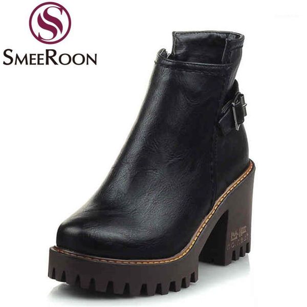 boots smeeroon big size 34-43 fashion ankle women round toe zip square high heels autumn winter platform ladies1, Black
boots smeeroon big size 34-43 fashion ankle women round toe zip square high heels autumn winter platform ladies1, Black