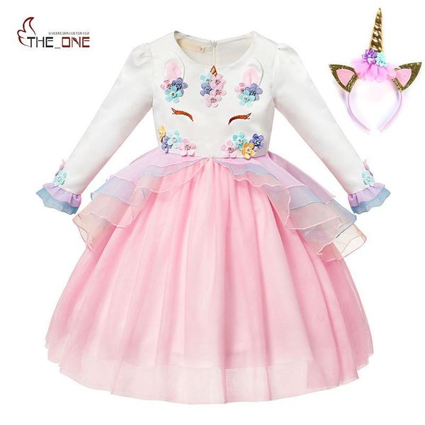 muababy unicorn princess dress girls long sleeve flower appliques ball gown children unicornio wedding party cosplay costume t200709, Red;yellow
muababy unicorn princess dress girls long sleeve flower appliques ball gown children unicornio wedding party cosplay costume t200709, Red;yellow