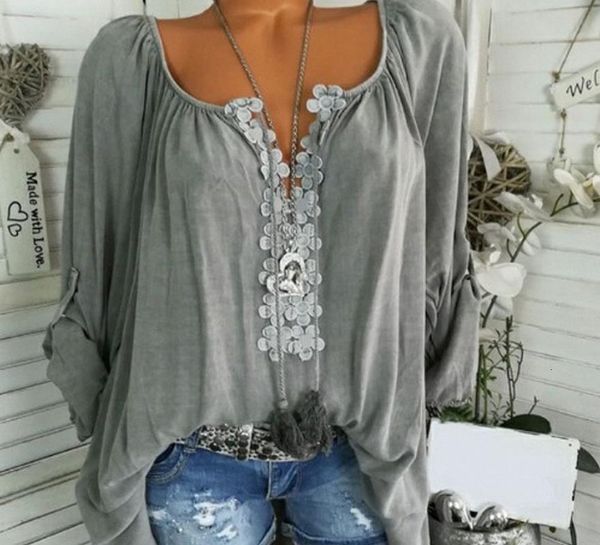 solid v neck plus size v neck three quarter casual autumn blouse shirt plus size black fashion brand women clothes, White
solid v neck plus size v neck three quarter casual autumn blouse shirt plus size black fashion brand women clothes, White