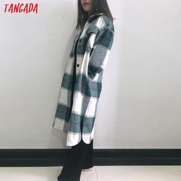 tangada 2020 autumn winter women green plaid long coat jacket casual warm overcoat fashion long coats ai351, Black
tangada 2020 autumn winter women green plaid long coat jacket casual warm overcoat fashion long coats ai351, Black