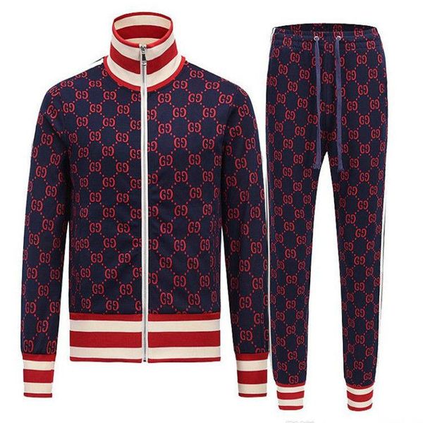 2020 new men's sportswear jacquard trousers two-piece suit men's jogging jacket sports fashion casual suit autumn men's z, Gray
2020 new men's sportswear jacquard trousers two-piece suit men's jogging jacket sports fashion casual suit autumn men's z, Gray