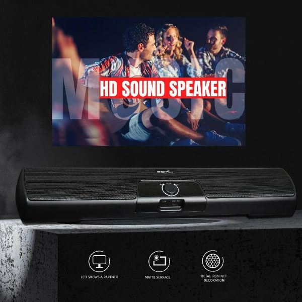 deskcomputer speaker wired sound bar stereo usb wired powered mini soundbar speaker for pc cellphone tablet lapprojector
deskcomputer speaker wired sound bar stereo usb wired powered mini soundbar speaker for pc cellphone tablet lapprojector