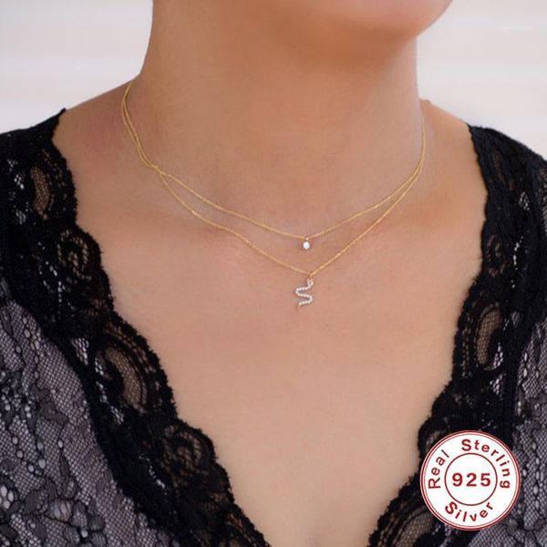 100% s925 sterling silver necklaces small snake clavicle chain necklace choker for women fashion jewelry w31, Golden;silver
100% s925 sterling silver necklaces small snake clavicle chain necklace choker for women fashion jewelry w31, Golden;silver
