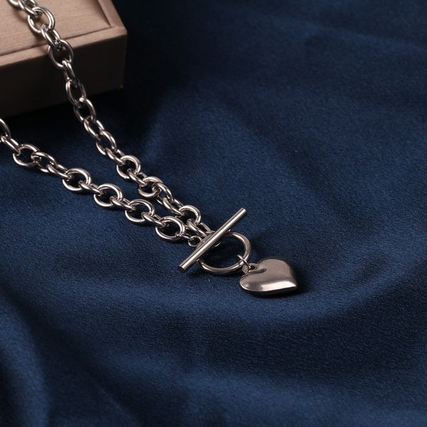 retro cold-drying titanium steel love buckle neckline european and american style cool accessories for men and women, Black
retro cold-drying titanium steel love buckle neckline european and american style cool accessories for men and women, Black