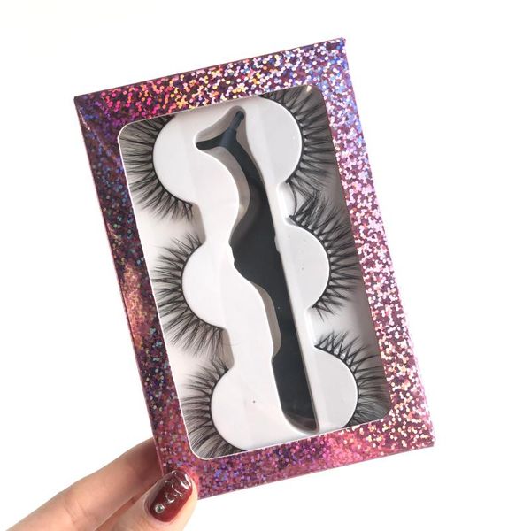 false eyelashes 3 pairs carton paper packing box 25mm long eyelash wholesale bulk pretty lashes storage packaging
false eyelashes 3 pairs carton paper packing box 25mm long eyelash wholesale bulk pretty lashes storage packaging