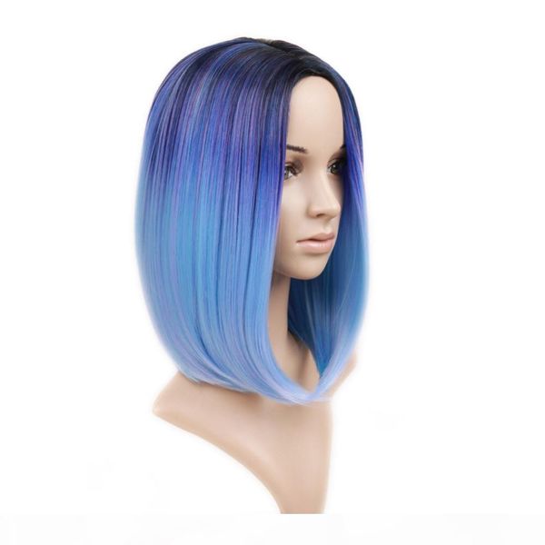 synthetic hair wigs for black women wig ombre black mixed blue purple short highlights bob wigs straight heat resistant cosplay or party wig
synthetic hair wigs for black women wig ombre black mixed blue purple short highlights bob wigs straight heat resistant cosplay or party wig