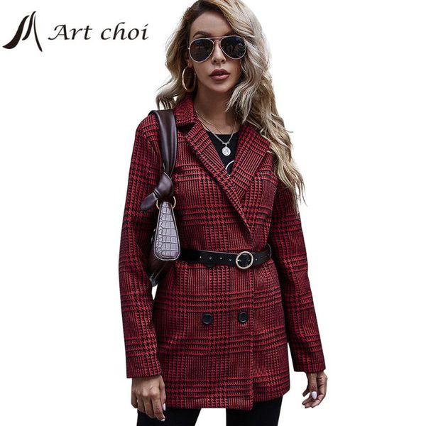 women casual houndstooth plaid blazers jackets work office lady fashion suit slim business female vintage belt coats overcoat, White;black
women casual houndstooth plaid blazers jackets work office lady fashion suit slim business female vintage belt coats overcoat, White;black
