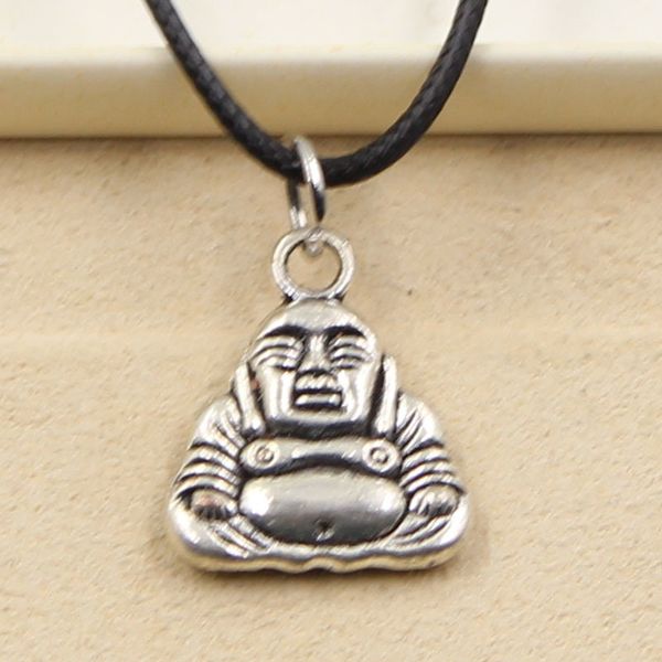 tibetan silver color pendant buddha necklace choker charm black leather cord factory price handmade jewelry ad7b
tibetan silver color pendant buddha necklace choker charm black leather cord factory price handmade jewelry ad7b