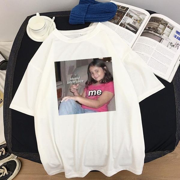 stupid b**ch juice funny joke print harajuku women t-shirt summer cute casual spoof personality hipsters printed loose tees, White
stupid b**ch juice funny joke print harajuku women t-shirt summer cute casual spoof personality hipsters printed loose tees, White