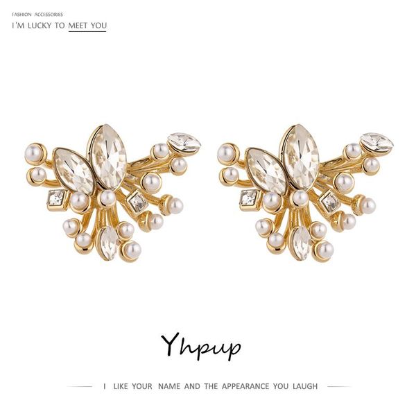stud yhpup luxury shiny cubic zirconia geometric earrings elegant simulated pearls copper party jewelry gala gift, Golden;silver
stud yhpup luxury shiny cubic zirconia geometric earrings elegant simulated pearls copper party jewelry gala gift, Golden;silver