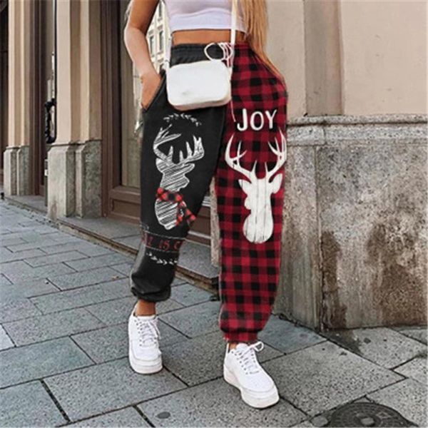 ladies elk pattern pants fashion trend christmas high waist fleece fitness trousers designer autumn female new casual loose drawstring pants, Black;white
ladies elk pattern pants fashion trend christmas high waist fleece fitness trousers designer autumn female new casual loose drawstring pants, Black;white