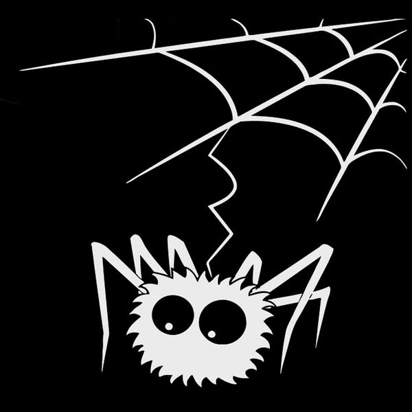 13.6*13cm cartoon funny spider web halloween decal car window sticker black/silver vinyl s8-1303
13.6*13cm cartoon funny spider web halloween decal car window sticker black/silver vinyl s8-1303