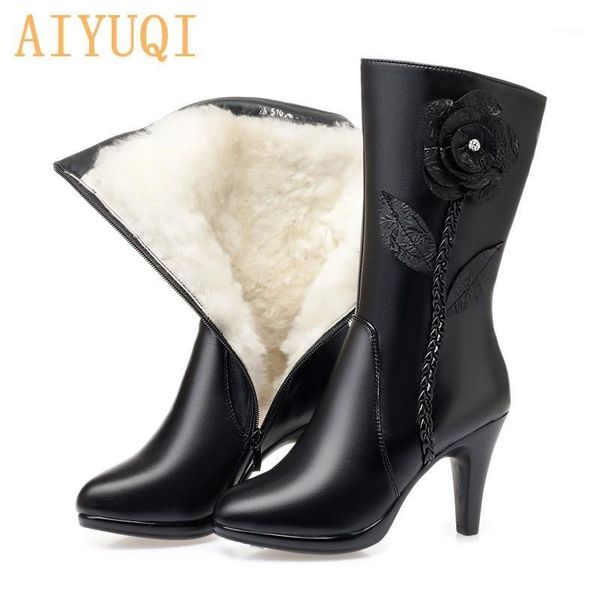 boots aiyuqi high heel ladies 2021 genuine leather wool warm women winter stiletto flowers fashion1, Black
boots aiyuqi high heel ladies 2021 genuine leather wool warm women winter stiletto flowers fashion1, Black