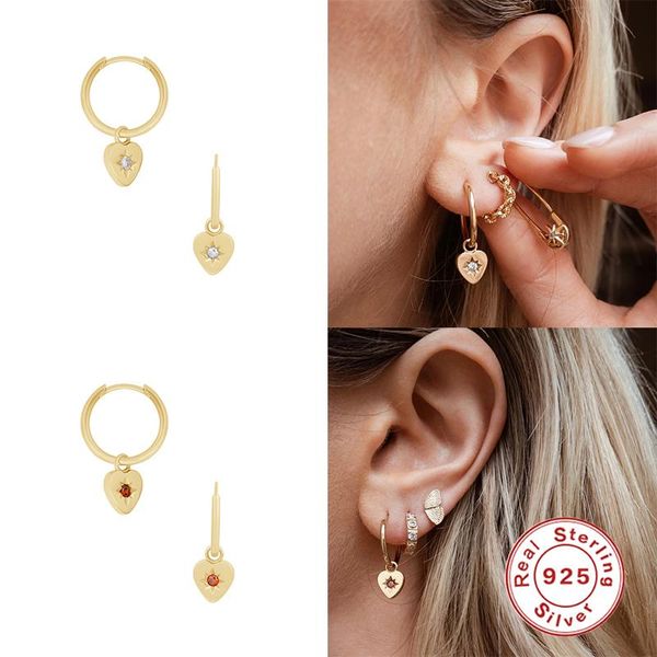 boako 925 sterling silver green red zircon heart pendant huggie hoop earrings for women girls small charm circle earring jewelry, Golden;silver
boako 925 sterling silver green red zircon heart pendant huggie hoop earrings for women girls small charm circle earring jewelry, Golden;silver