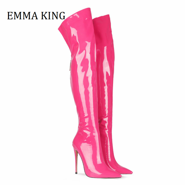 boots 2021 autumn winter women thigh high patent leather stiletto heels booties long back zipper shoes botas de mujer, Black
boots 2021 autumn winter women thigh high patent leather stiletto heels booties long back zipper shoes botas de mujer, Black