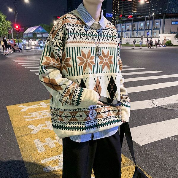 2021 new retro winter around the neck loose hong kong wind couple wild students sweater tide 8e7h, White;black
2021 new retro winter around the neck loose hong kong wind couple wild students sweater tide 8e7h, White;black